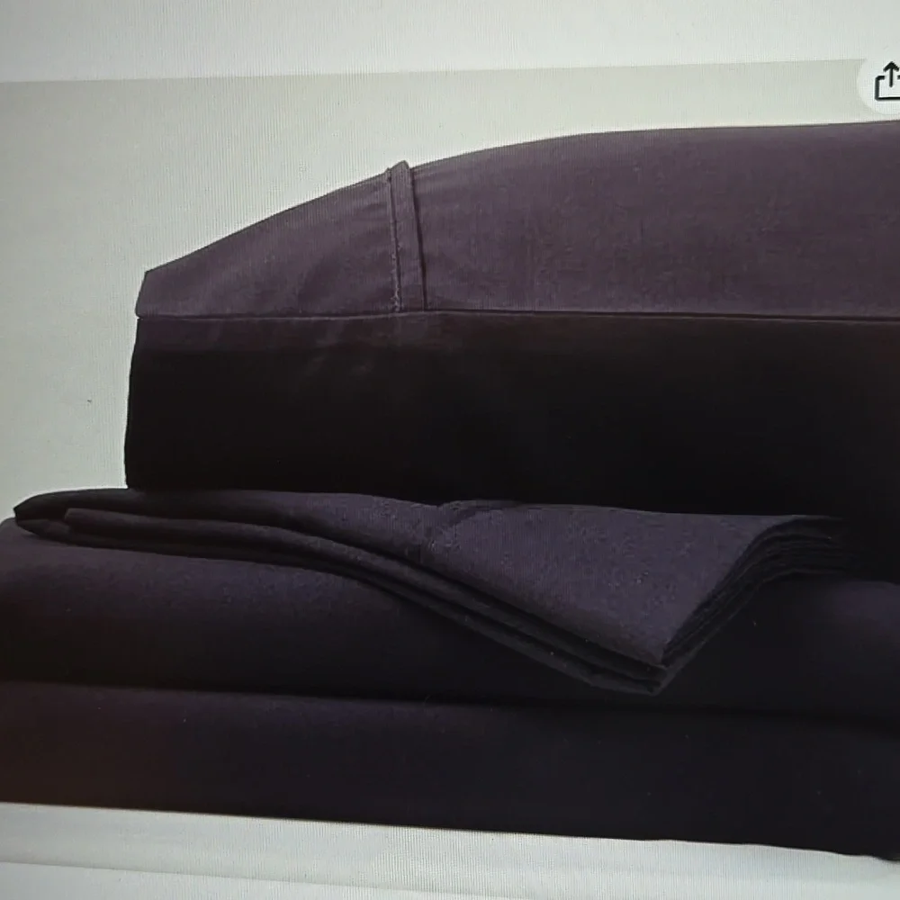 Anna Bella Original 1800 Series Ultra Performance King Sheet Set Eggplant NEW